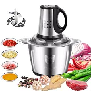 3L Picador De Alimentos Moedor De Carne Mixer Elétrica Processador Cozinha Casa Alho – 110v-220v